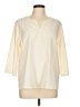 Lomon Ivory Yellow 3/4 Sleeve Blouse Size L - photo 1