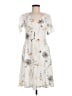 Unbranded Floral Gray Casual Dress Size M - photo 1