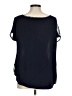 Olivia Moon 100% Polyester Argyle Green Short Sleeve Blouse Size M - photo 2
