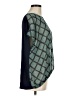 Olivia Moon 100% Polyester Argyle Green Short Sleeve Blouse Size M - photo 4