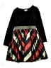 Bonnie Jean 100% Polyester Argyle Black Dress Size 16 - photo 1