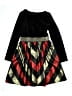 Bonnie Jean 100% Polyester Argyle Black Dress Size 16 - photo 2