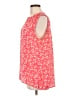 Chaus 100% Polyester Red Sleeveless Blouse Size L - photo 5