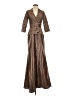 Alyce 100% Polyester Brown Cocktail Dress Size 4 - photo 1