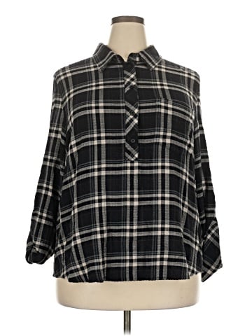 Cosmic Blue Love 3/4 Sleeve Blouse (view 1)