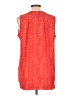 Jones New York 100% Polyester Red Sleeveless Blouse Size L - photo 2