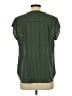 Fun2Fun 100% Polyester Green Short Sleeve Blouse Size L - photo 2