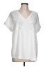 Cato 100% Polyester White Short Sleeve Blouse Size L - photo 1