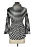 Love Notes Checkered-gingham Black 3/4 Sleeve Blouse Size S - photo 2