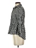 Love Notes Checkered-gingham Black 3/4 Sleeve Blouse Size S - photo 5