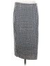 Vince Camuto Houndstooth Black Formal Skirt Size S - photo 1