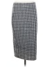 Vince Camuto Houndstooth Black Formal Skirt Size S - photo 2
