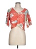 CLOCKHOUSE Orange Short Sleeve Blouse Size L (estimated) - photo 1