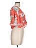 CLOCKHOUSE Orange Short Sleeve Blouse Size L (estimated) - photo 4