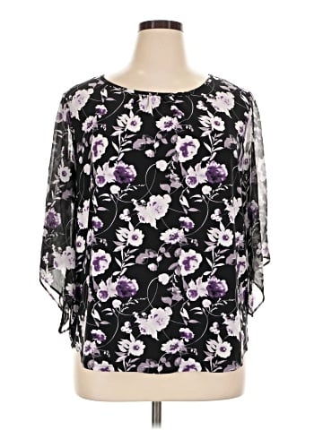 Roz & Ali 3/4 Sleeve Blouse (view 1)