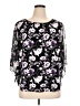 Roz & Ali Black 3/4 Sleeve Blouse Size 1X - photo 1