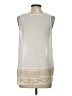 Love Sam 100% Cotton Ivory Sleeveless Blouse Size XS - photo 2