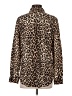Equipment Animal Print Brown Long Sleeve Button-Down Shirt Size S - photo 2