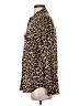 Equipment Animal Print Brown Long Sleeve Button-Down Shirt Size S - photo 5