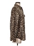 Equipment Animal Print Brown Long Sleeve Button-Down Shirt Size S - photo 4