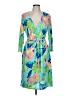 Bold Elements Tropical Blue Cocktail Dress Size L - photo 1