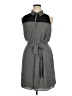 DKNYC 100% Polyester Houndstooth Gray Casual Dress Size XL - photo 1