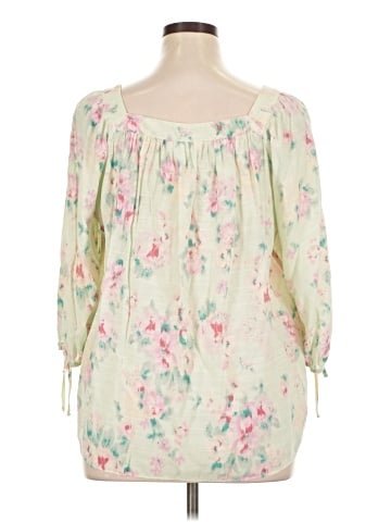 LC Lauren Conrad 3/4 Sleeve Blouse (view 2)