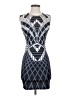 Jealous Tomato Graphic Blue Cocktail Dress Size S - photo 1