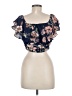 Pink Owl 100% Polyester Blue Sleeveless Blouse Size M - photo 2