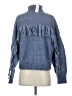 Line & Dot Blue Pullover Sweater Size S - photo 2