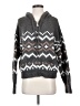Sanctuary Chevron-herringbone Color Block Solid Stripes Gray Pullover Sweater Size S - photo 1