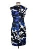 Connected Apparel Print Blue Cocktail Dress Size 12 - photo 2