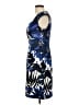 Connected Apparel Print Blue Cocktail Dress Size 12 - photo 5