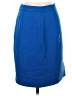 J.Crew 100% Polyester Solid Blue Formal Skirt Size 0 (petite) - photo 1