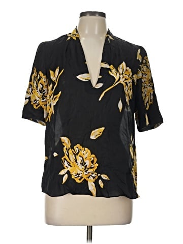 Joie Short Sleeve Silk Top (view 1)