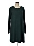 Gap Solid Green Casual Dress Size L - photo 1