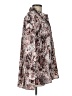Ellen Tracy 100% Polyester Animal Print Silver Long Sleeve Blouse Size L - photo 4