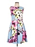 Neiman Marcus Graphic Blue Cocktail Dress Size 10 - photo 1