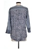 Fred David Blue 3/4 Sleeve Blouse Size L - photo 2