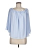 French Connection 100% Polyester Blue 3/4 Sleeve Blouse Size M - photo 1