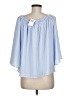 French Connection 100% Polyester Blue 3/4 Sleeve Blouse Size M - photo 2