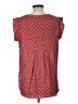 Pleione 100% Polyester Red Short Sleeve Top Size L - photo 2