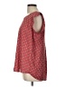 Pleione 100% Polyester Red Short Sleeve Top Size L - photo 5
