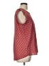 Pleione 100% Polyester Red Short Sleeve Top Size L - photo 4