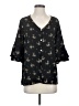 Chris & Carol Black 3/4 Sleeve Blouse Size S - photo 1