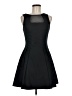 oasis Solid Black Cocktail Dress Size 8 - photo 1