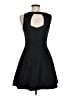 oasis Solid Black Cocktail Dress Size 8 - photo 2