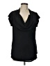 One September Black Short Sleeve Top Size L - photo 1