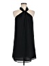 Naked Zebra 100% Polyester Solid Black Cocktail Dress Size M - photo 1