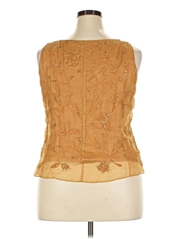 Garnet Hill Sleeveless Silk Top (view 2)